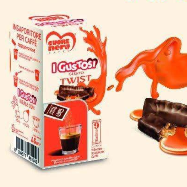 Insaporitore per Caffè - I GUSTOSI – 9 Bustine Solubili Aromatizzanti