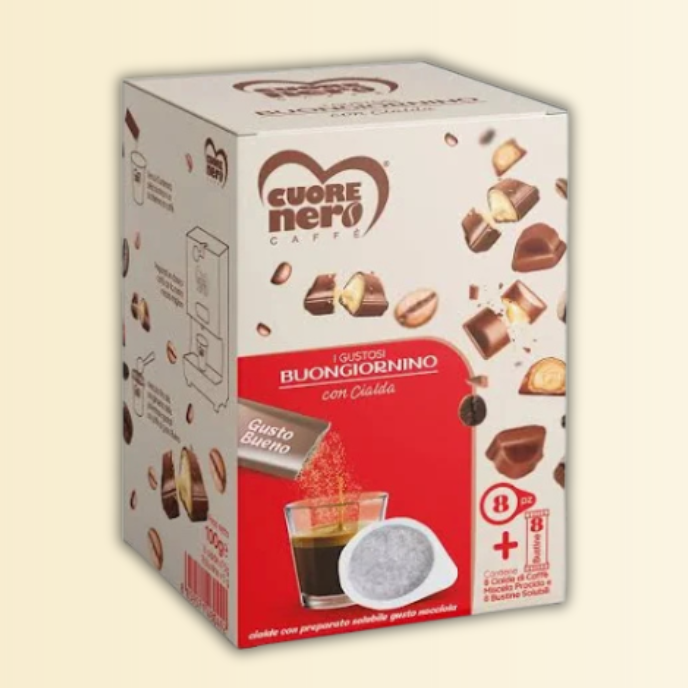 Assapora un Gustoso Caffè - 8 Cialde + 8 Bustine Solubili - VARI GUSTI