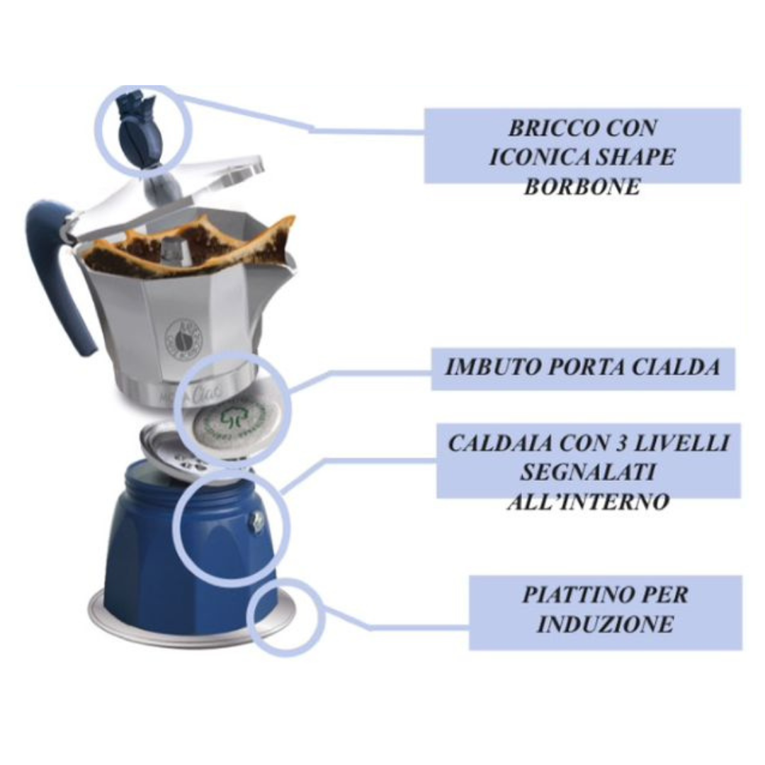 Moka Ciao - Borbone + 15 Cialde Omaggio - INDUZIONE