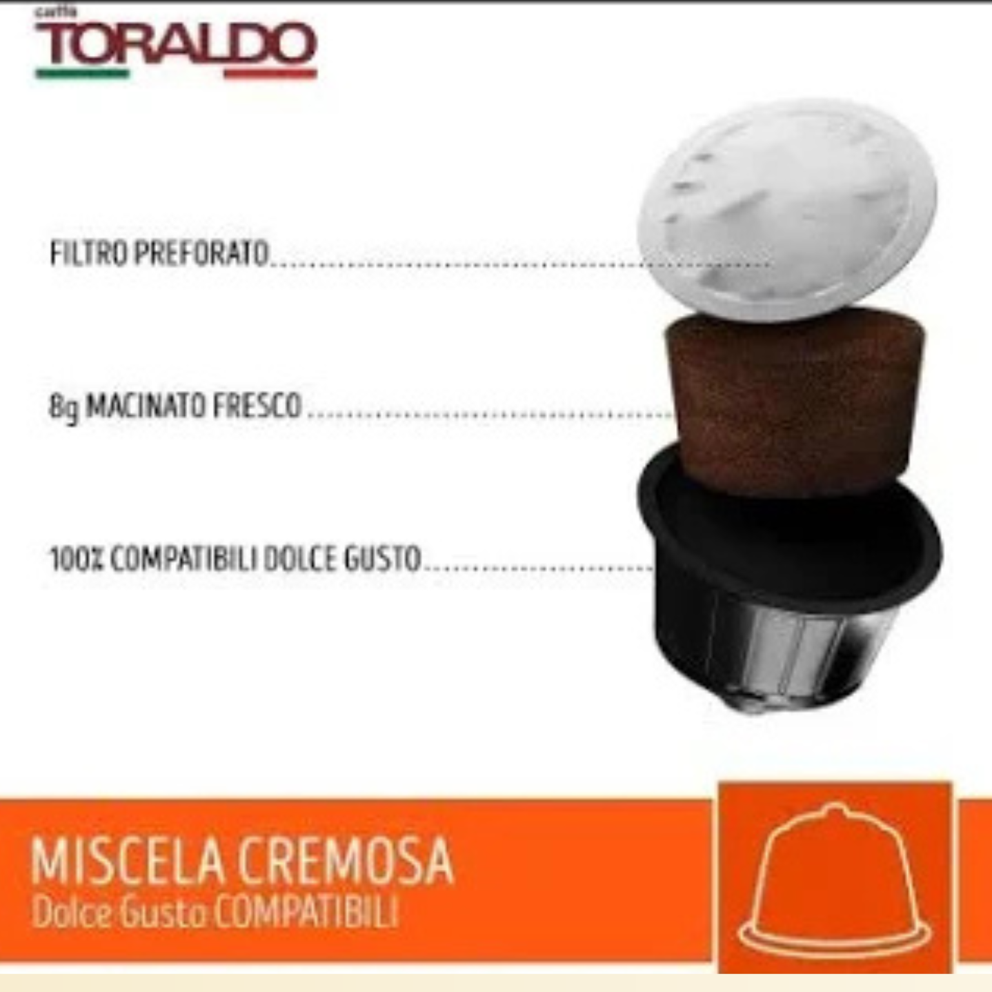 Caffè Toraldo per Dolcegusto - 20 Capsule Miscela Cremosa