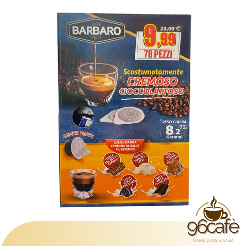 Caffè Barbaro 70 Cialde + 8 Cremine