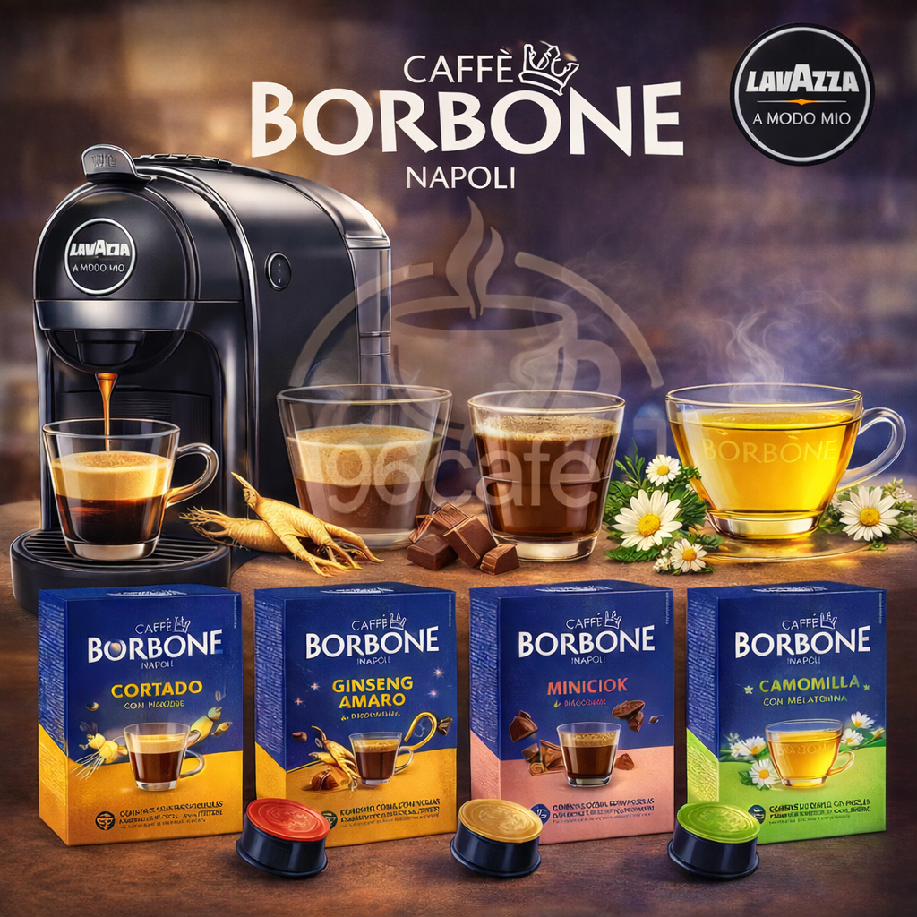 Bevande A MODO MIO® - Caffè Borbone - Box da 16 Capsule - Vari Gusti