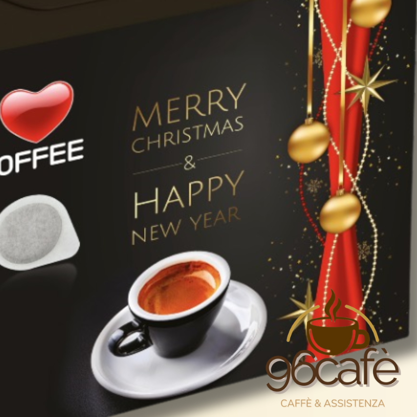 Box Natalizia 100 Cialde ESE | I Love Coffee | Edizione Speciale Merry Christmas