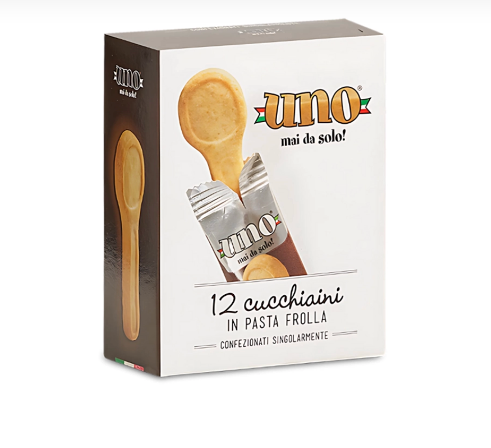 Cucchiaini Biscotto in Pasta Frolla – 12 Pezzi | Confezionati Singolarmente
