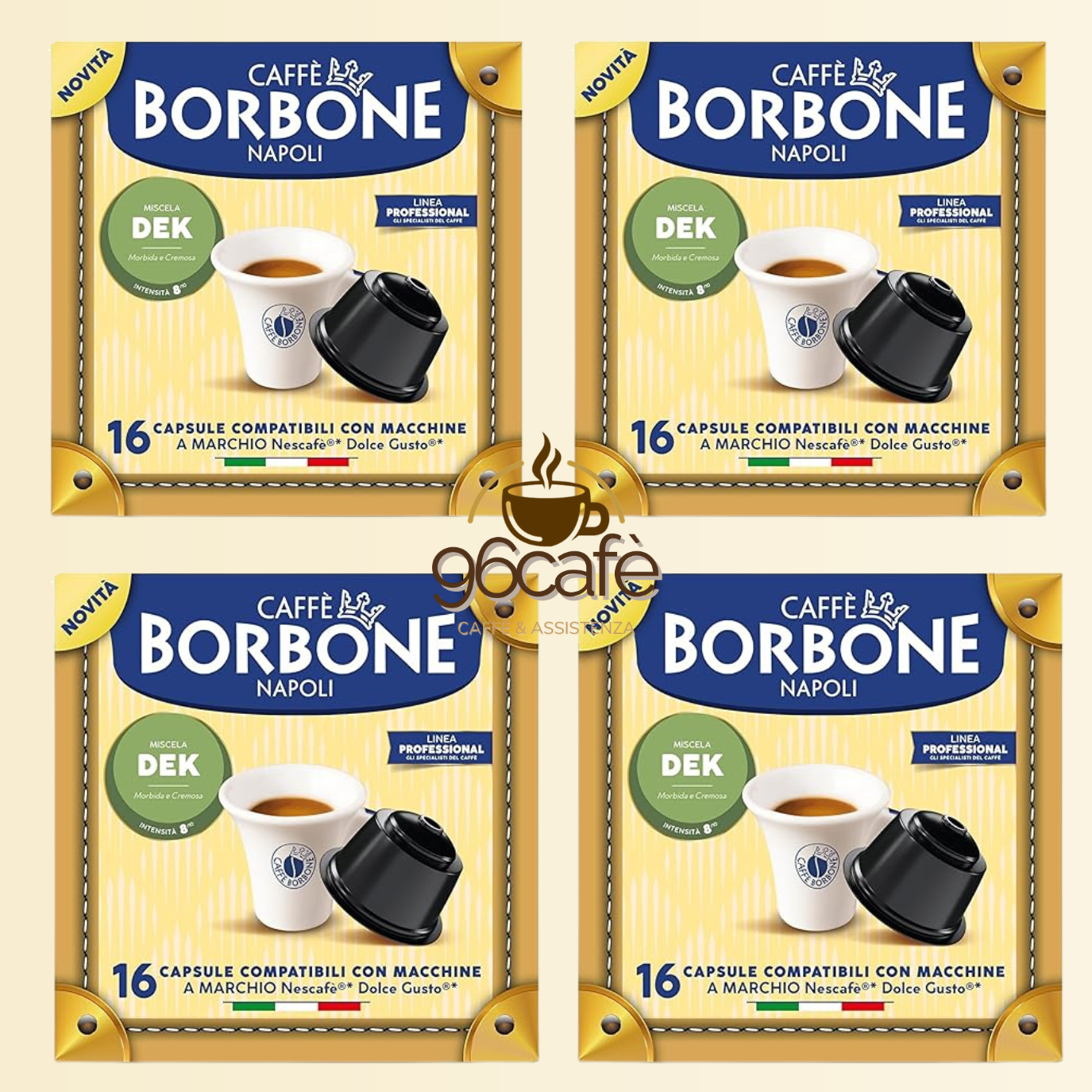 DOLCEGUSTO - Caffè Borbone - MISCELA DECAFFEINATA - Capsule Compatibili (16 • 50 • 64)