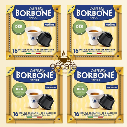 DOLCEGUSTO - Caffè Borbone - MISCELA DECAFFEINATA - Capsule Compatibili (16 • 50 • 64)
