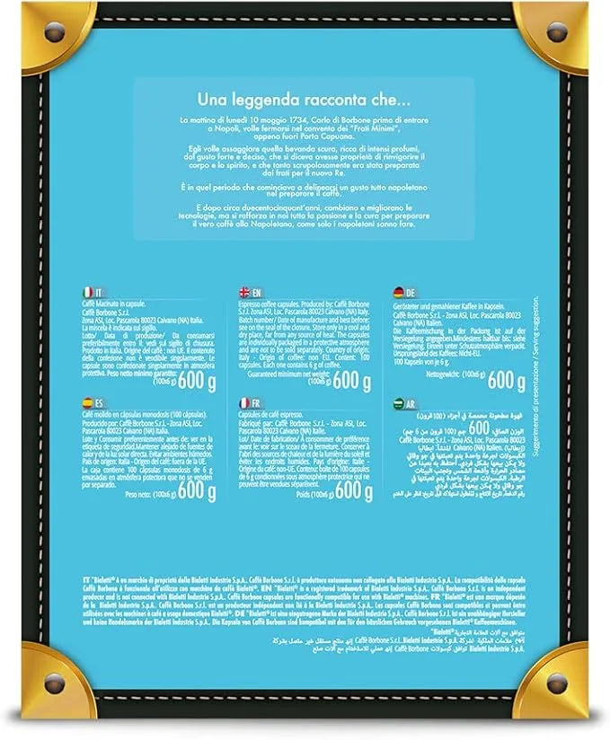 BIALETTI da 100 Capsule - Caffè Borbone | Gusto Equilibrato e Crema Densa