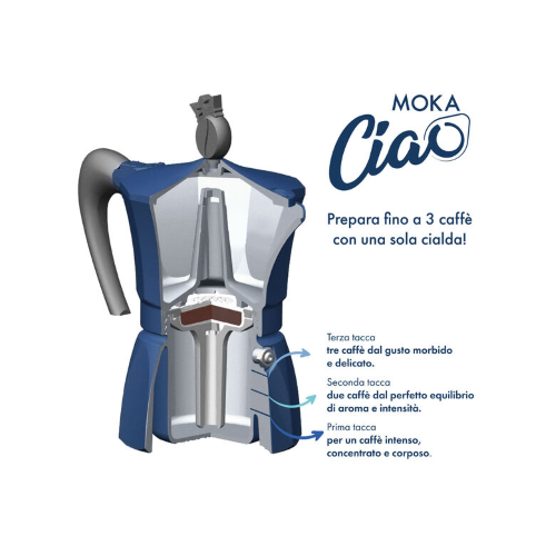 Caffè Borbone MokaCiao – 15 Cialde ORO + 15 Cialde BLU + 4 Bicchieri in Vetro – Idea Regalo di Natale Perfetta!