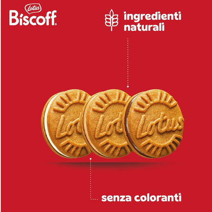 LOTUS - Tubo da 15 Biscotti ripieni alla Vaniglia o alla Crema - 150g