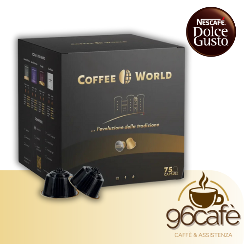 Coffee World -Dolcegusto - 75 Capsule - Miscela Dolce&Cremoso