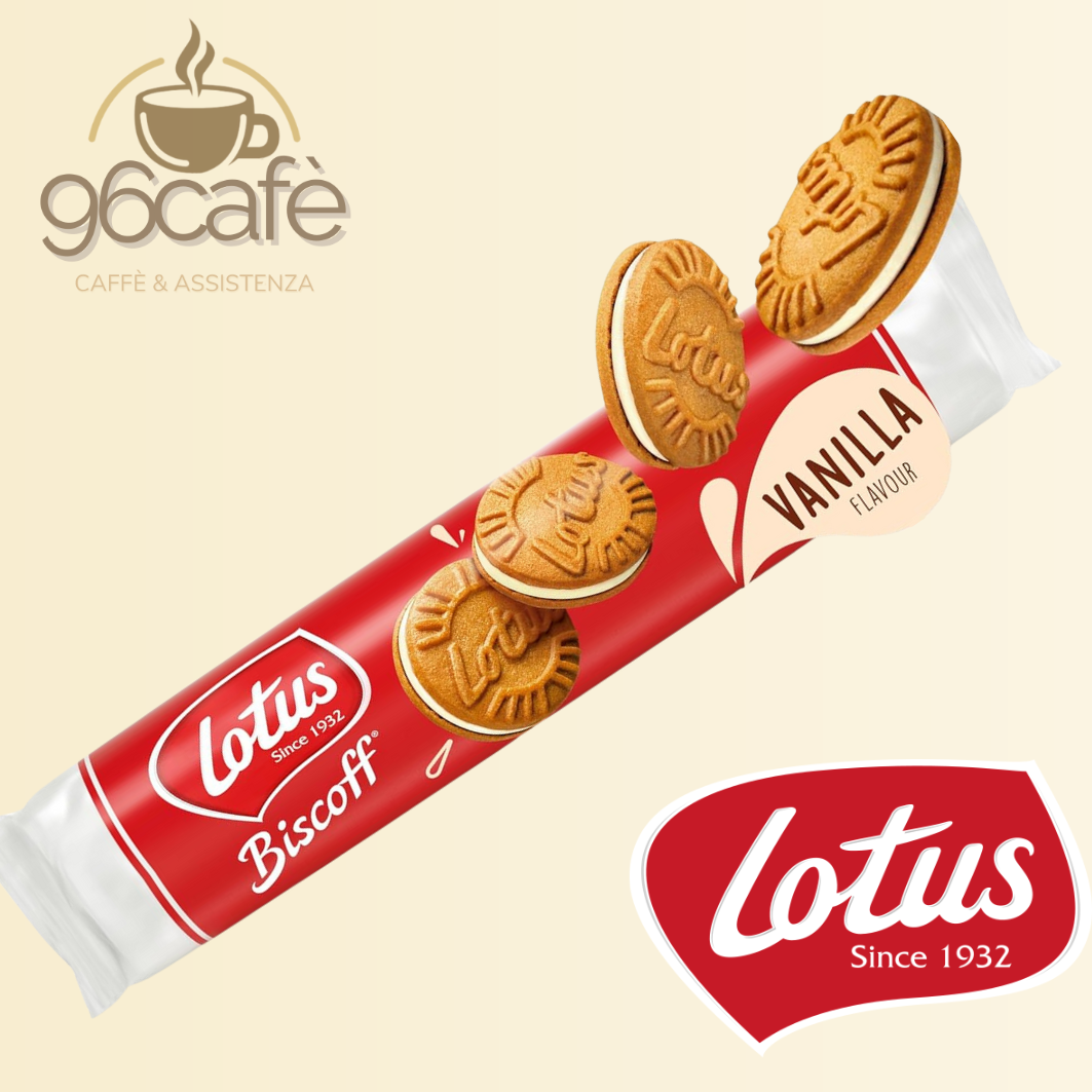 LOTUS - Tubo da 15 Biscotti ripieni alla Vaniglia o alla Crema - 150g