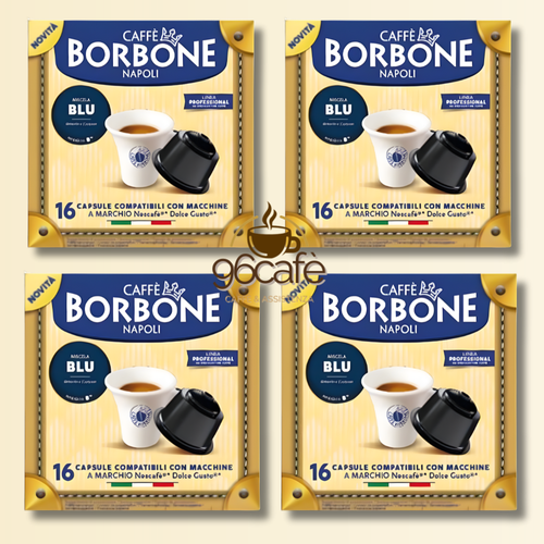 DOLCEGUSTO - Caffè Borbone - MISCELA BLU - Capsule Compatibili (16 • 50 • 64)