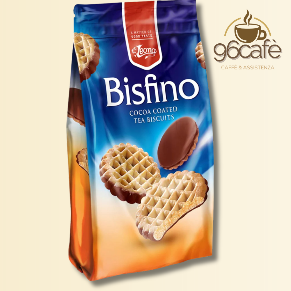 Biscotti Croccanti con Copertura al Cacao - Bisfino Leona 1998 - Confezione da 150g