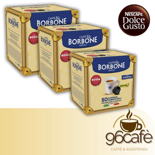 Caffè Borbone - DOLCEGUSTO - 50\100\150 Capsule Miscela Rossa