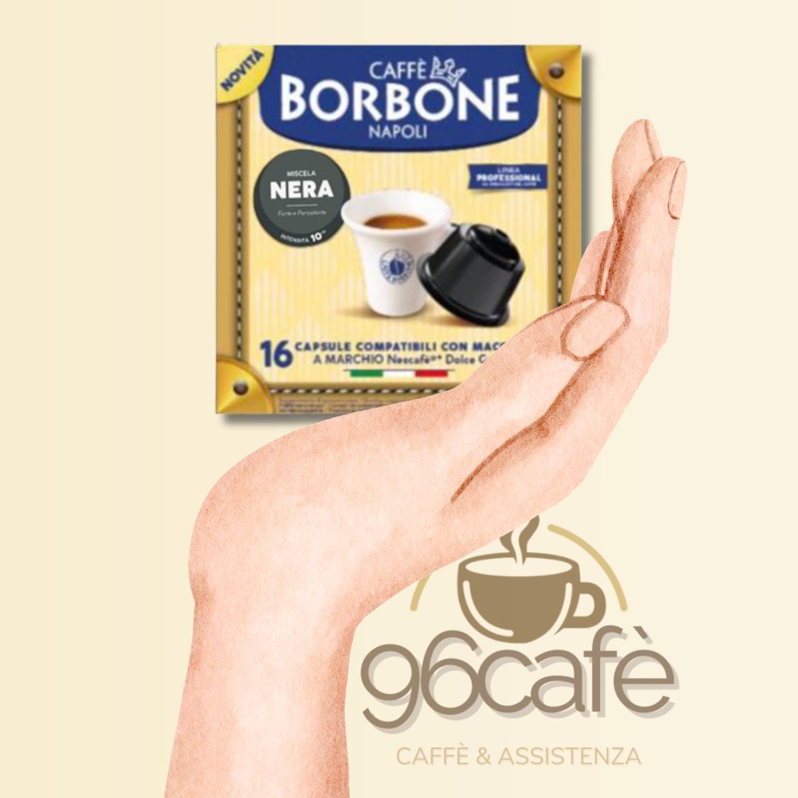 DOLCEGUSTO - Caffè Borbone - MISCELA NERA - Capsule Compatibili (16 • 50 • 64)