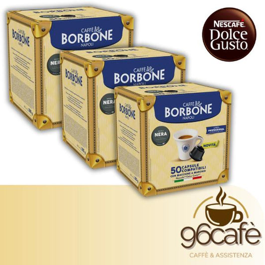 Caffè Borbone - DOLCEGUSTO - 50\100\150 Capsule Miscela Nera