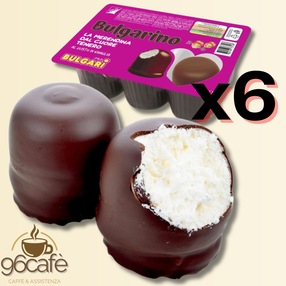 BULGARINO l'Originale "Chicchirichì" – La Merendina Iconica dal Cuore Tenero alla Vaniglia - 1 Confezione contiene 6 Pezzi