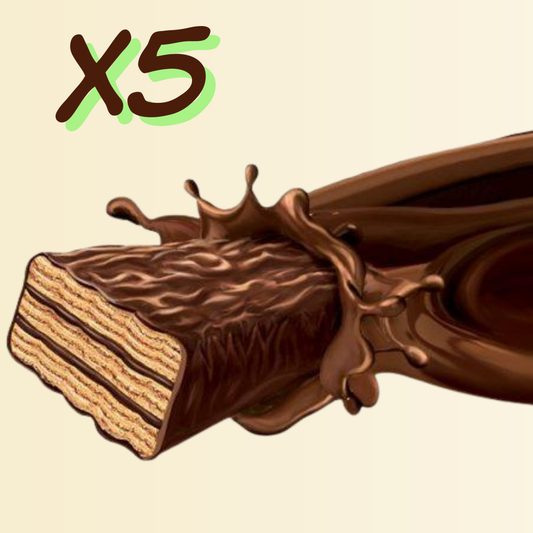 LATTE WAFER MULTIPACK– Confezione da 5 Stick al Cioccolato Croccante