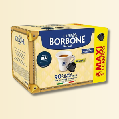 Caffè Borbone Miscela BLU – 90 Capsule Compatibili Nescafé Dolce Gusto | Maxi Formato