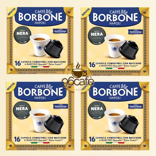 DOLCEGUSTO - Caffè Borbone - MISCELA NERA - Capsule Compatibili (16 • 50 • 64)