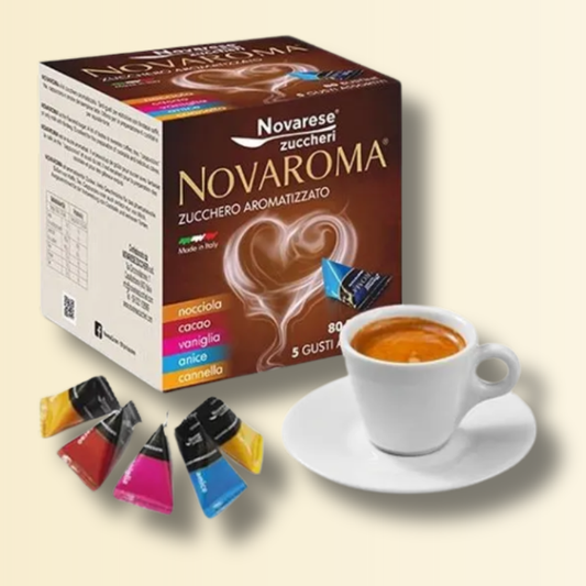 Zucchero Aromatizzato Novaroma 80 Bustine | 5 GUSTI MISTI