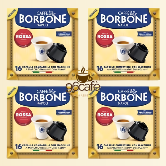 DOLCEGUSTO - Caffè Borbone - MISCELA ROSSA - Capsule Compatibili (16 • 50 • 64)