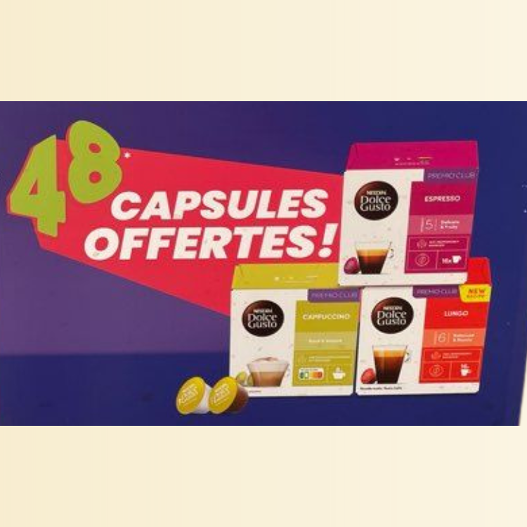 Macchina Da caffe DOLCEGUSTO XS + 48 Capsule OMAGGIO - Fantastica idea regalo di Natale (solo rossa)