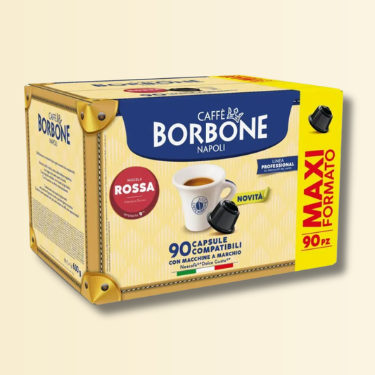 Caffè Borbone Miscela ROSSA – 90 Capsule Compatibili Nescafé Dolce Gusto | Maxi Formato