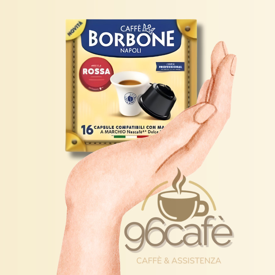 DOLCEGUSTO - Caffè Borbone - MISCELA ROSSA - Capsule Compatibili (16 • 50 • 64)
