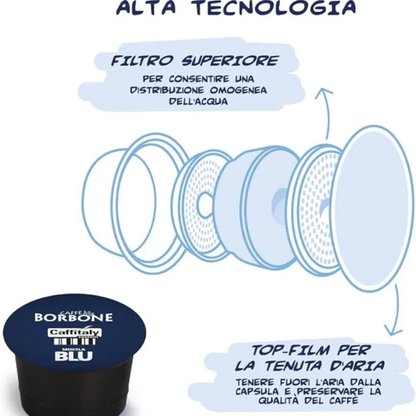 CAFFITALY 48 Capsule - Miscela Blu Caffè Borbone | Crema Vellutata