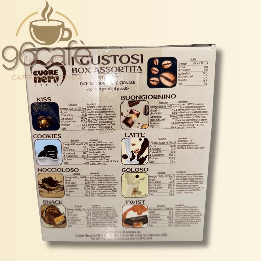 I Gustosi – Box Assortita 32 Cialde + 32 Bustine Aromatizzate | Crea il tuo Caffè Aromatizzato con Vari Gusti
