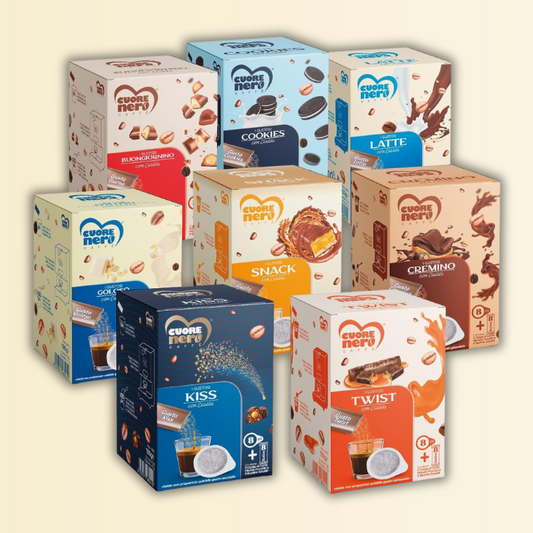 Assapora un Gustoso Caffè - 8 Cialde + 8 Bustine Solubili - VARI GUSTI