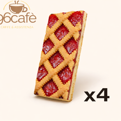 Crostatine Artigianali alla Nocciola, Albicocca o Fragola x4 – Forno Miotti | Dolci Monoporzione con Ripieno Cremoso
