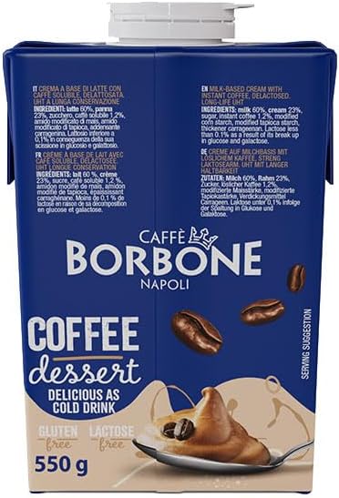 5 Creme Fredde al Caffè da 550g + Grande Borsa Frigo in REGALO - Caffè Borbone (Offerta Limitata)