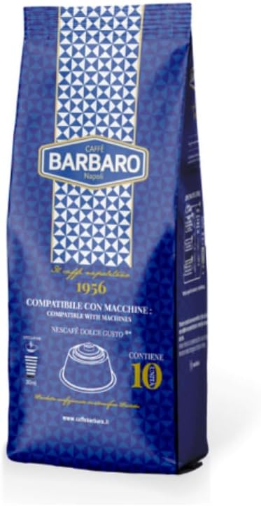 90 Capsule DOLCEGUSTO - Caffè Barbaro | Miscela BLU (9 Confezioni da 10 Capsule)