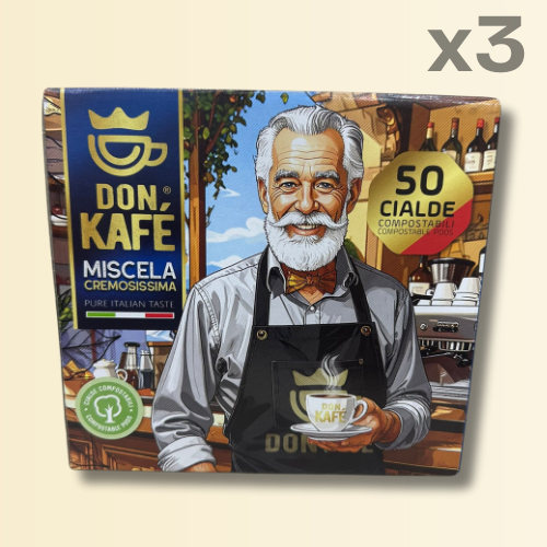 Don Kafè - Il caffè del Nonnino - Miscela Cremosissima - 150 Cialde