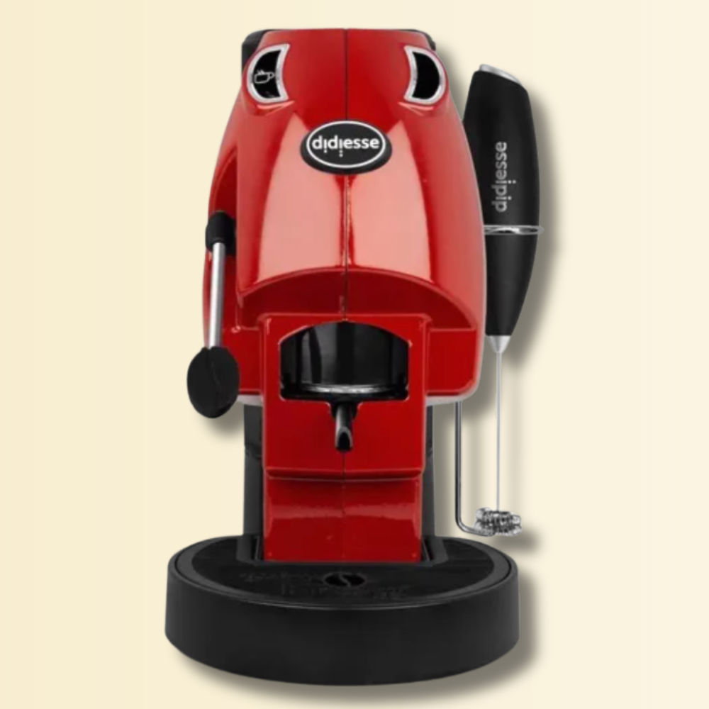 Baby Frog ROSSA - Coffee & Tea – Macchina da Caffè Multifunzione per Caffè e Tisane - Cialde ese44