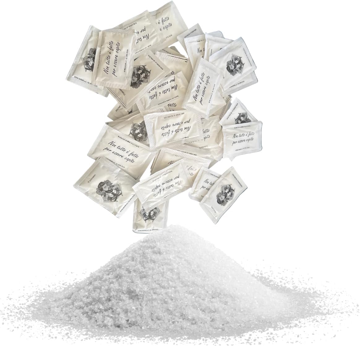 150 Bustine di Zucchero Bianco Monodose – per Caffè e Tisane