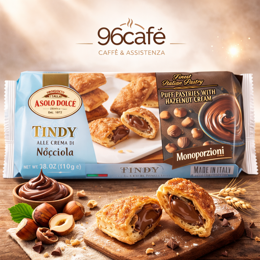 Tindy alla Crema di Nocciola – Sfoglia Artigianale Ripiena | Snack Dolce Monoporzione Made in Italy