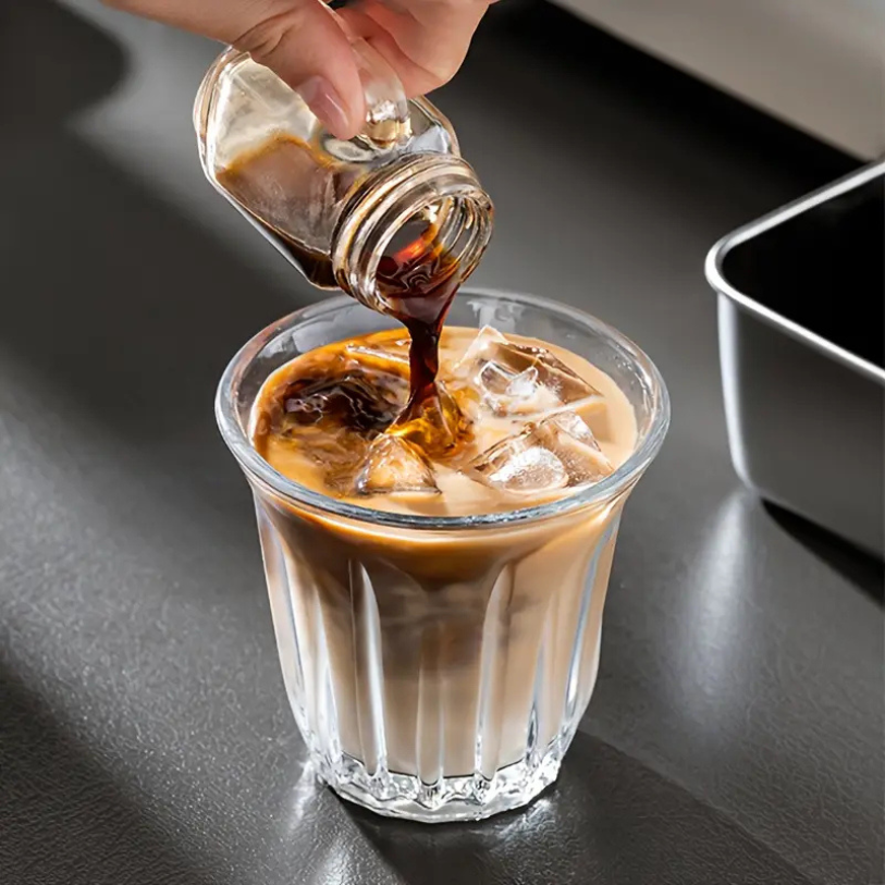 COFFEE POCKET - 2 Pezzi - Mini Barattolo in Vetro Resistente con coperchio da 35ml