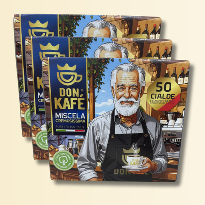 Don Kafè - Il caffè del Nonnino - Miscela Cremosissima - 150 Cialde