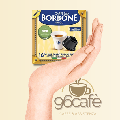 DOLCEGUSTO - Caffè Borbone - MISCELA DECAFFEINATA - Capsule Compatibili (16 • 50 • 64)