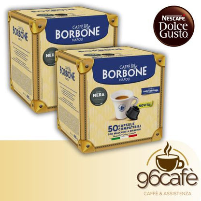 Caffè Borbone - DOLCEGUSTO - 50\100\150 Capsule Miscela Nera