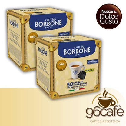 Caffè Borbone - DOLCEGUSTO - 50\100\150 Capsule Miscela Oro