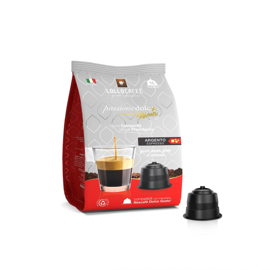 Lollo Caffè Argento - 96 Capsule DOLCEGUSTO