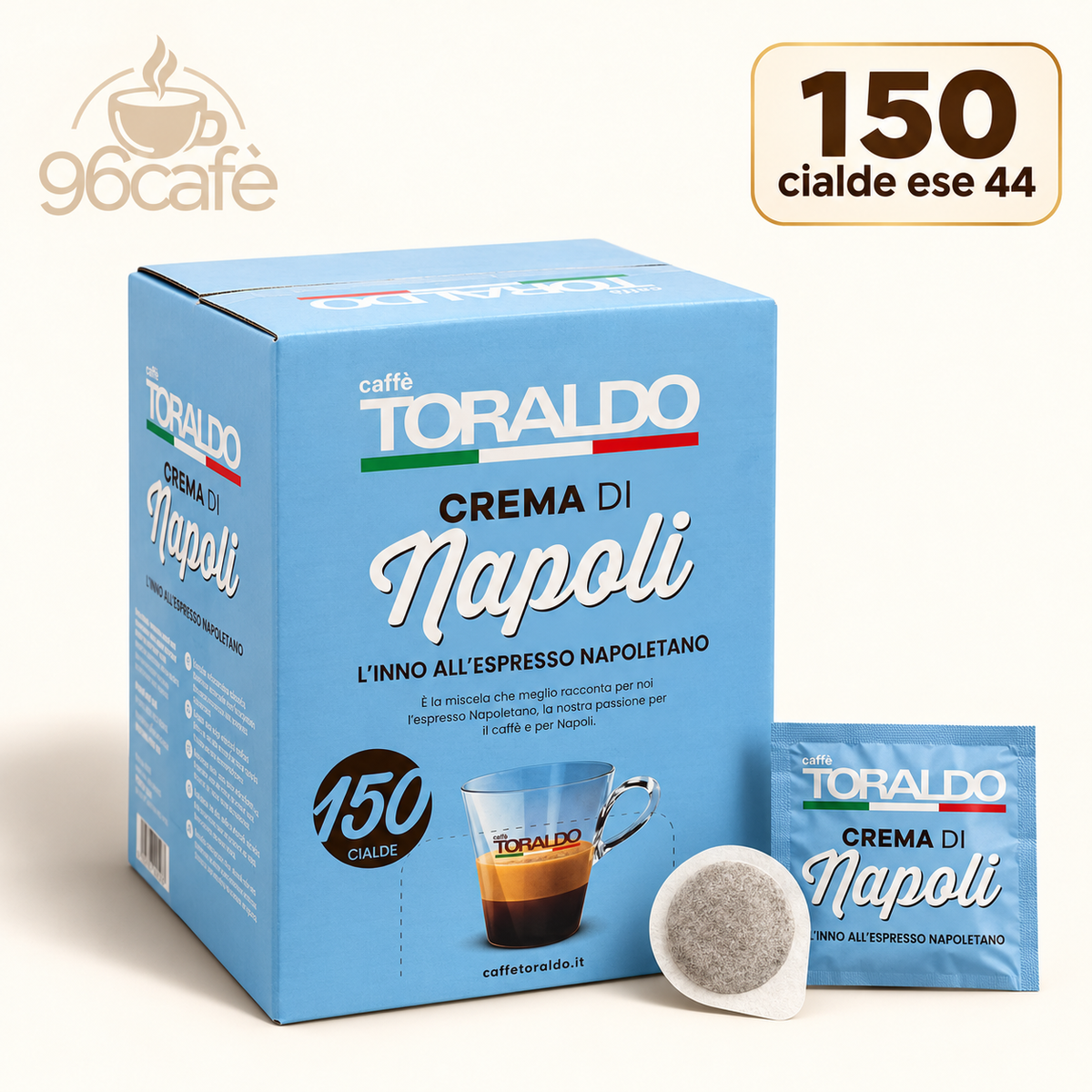 Caffè Toraldo - 150 Cialde - Crema di Napoli