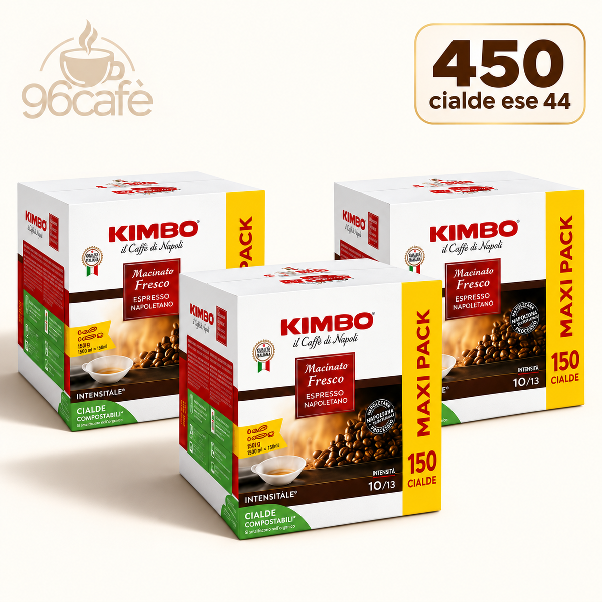 450 CIALDE KIMBO - Macinato Fresco - Forte, Intenso e Deciso - MAXI SCORTA