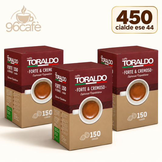 450 CIALDE - Caffè Toraldo - TUTTE LE MISCELE - Cremosa, Classica, Decaffeinata, Arabica, Crema di Napoli e Forte&Cremosa | MAXI SCORTA