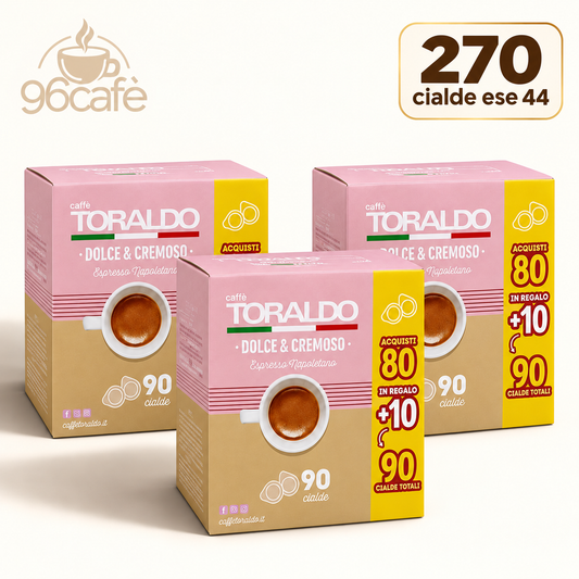 270 CIALDE - Caffè Toraldo Dolce & Cremoso | MAXI SCORTA |  Espresso Napoletano crema ricca e persistente, profumo intenso