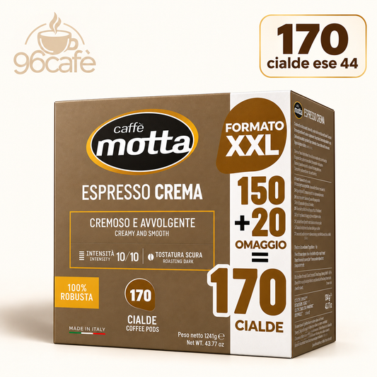 170 CIALDE - Caffè Motta Espresso Crema Intensità 10\10 - FORMATO XXL